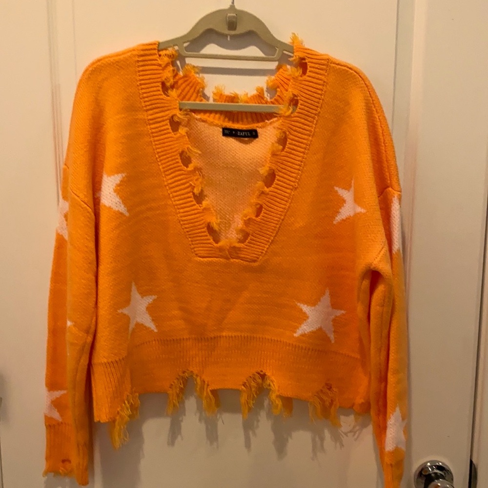 Star Cropped Sweater